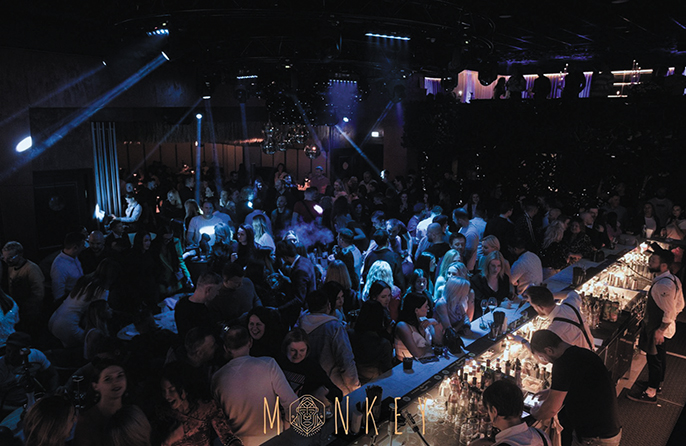 Nightclub-restaurant Monkey